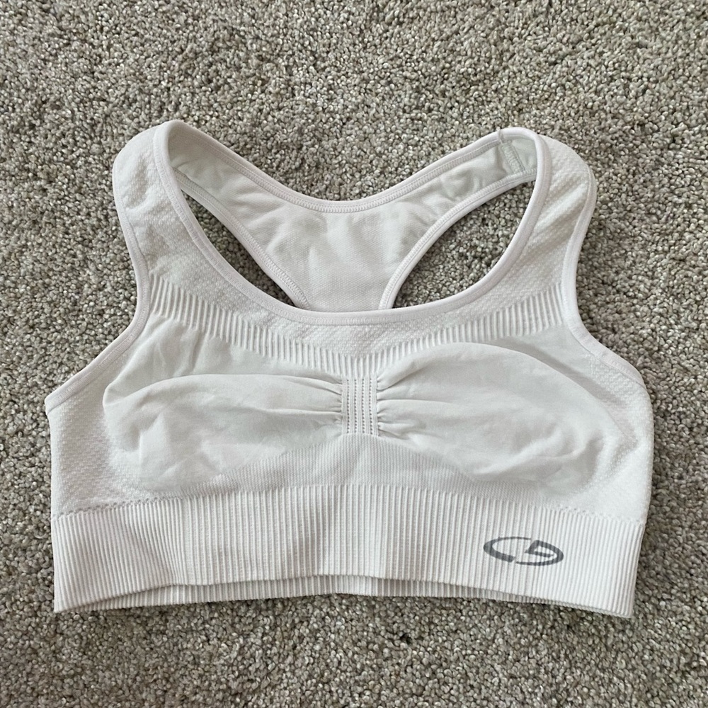 White Sports Bra